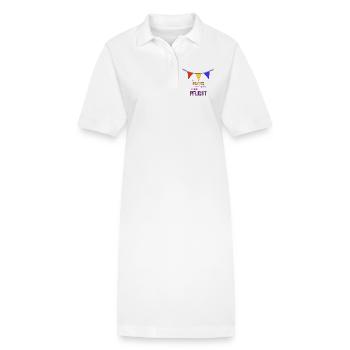 Party machen ist meine Pflicht - Stanley/Stella Frauen Bio-Polokleid PAIGER - Weiß - Vorne