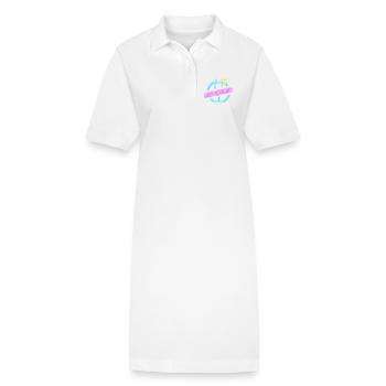 Cocktail estival de la Nouvelle-Orléans - Robe polo bio PAIGER Stanley/Stella Femme - blanc - Devant