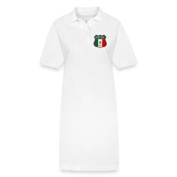Conception des armoiries de Monterrey au Mexique - Robe polo bio PAIGER Stanley/Stella Femme - blanc - Devant