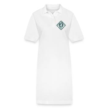 Klimaaktivist Straßen Kleben - Stanley/Stella Frauen Bio-Polokleid PAIGER - Weiß - Vorne