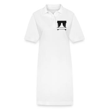 Boutique de rideaux ou théâtre - Robe polo bio PAIGER Stanley/Stella Femme - blanc - Devant
