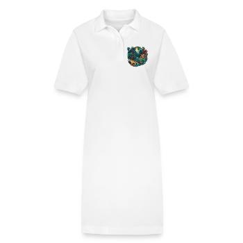 Jungle - Robe polo bio PAIGER Stanley/Stella Femme - blanc - Devant