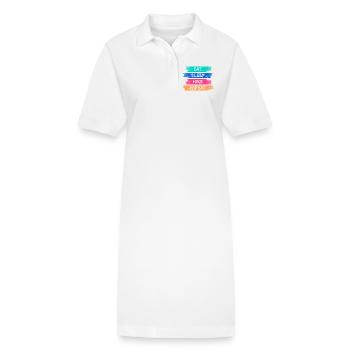 Déclaration de randonnée en montagne Randonnée randonnée Nature - Robe polo bio PAIGER Stanley/Stella Femme - blanc - Devant