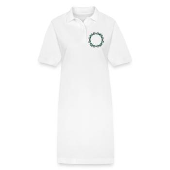Cadre Art Nouveau en verre transparent - Robe polo bio PAIGER Stanley/Stella Femme - blanc - Devant
