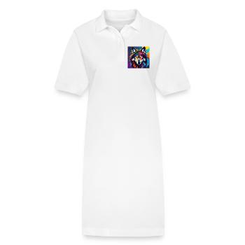 Loup - Robe polo bio PAIGER Stanley/Stella Femme - blanc - Devant