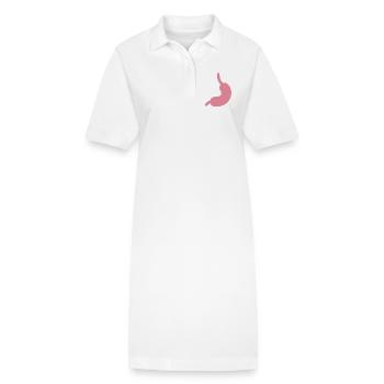 Magen Stomach Icon - Stanley/Stella Frauen Bio-Polokleid PAIGER - Weiß - Vorne