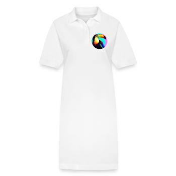 Toucan - Robe polo bio PAIGER Stanley/Stella Femme - blanc - Devant