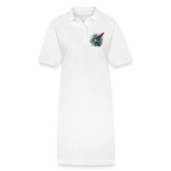 Kolibri - Stanley/Stella Frauen Bio-Polokleid PAIGER - Weiß - Vorne