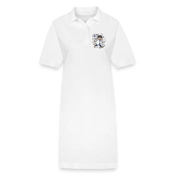 Médecin Carrière Bourreau de travail Emploi Travail Profession Succès - Robe polo bio PAIGER Stanley/Stella Femme - blanc - Devant