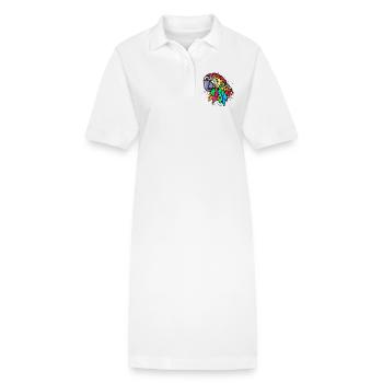 Oiseau, Perroquet, Zoo, Animal, Amoureux Des Animaux, Animal De Compagnie - Robe polo bio PAIGER Stanley/Stella Femme - blanc - Devant