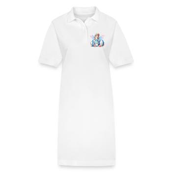 100 Jahre Fee Elfe süß Geburtstag Geschenk - Stanley/Stella Frauen Bio-Polokleid PAIGER - Weiß - Vorne