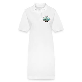 Illustration Blackrock Castle, Cork, Ireland - Stanley/Stella PAIGER Organic Women’s Polo Dress - white - Front
