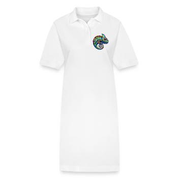 Caméléon - Robe polo bio PAIGER Stanley/Stella Femme - blanc - Devant
