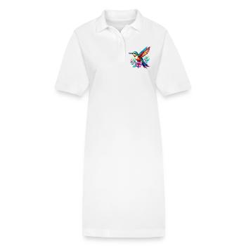 Kolibri - Stanley/Stella Frauen Bio-Polokleid PAIGER - Weiß - Vorne