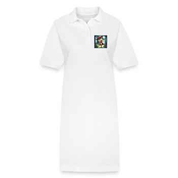 le petit chaperon rouge, conte merveilleux - Robe polo bio PAIGER Stanley/Stella Femme - blanc - Devant