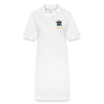 Météo Midi-Pyrénéennes - Robe polo bio PAIGER Stanley/Stella Femme - blanc - Devant