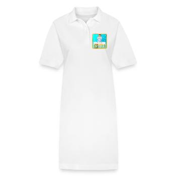 MIR IST KALT - WINTER HUHN GEFLÜGEL - Stanley/Stella Frauen Bio-Polokleid PAIGER - Weiß - Vorne