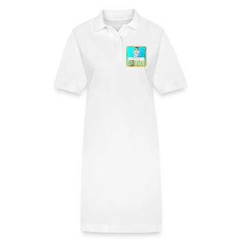 MIR IST KALT WINTER HÜHNER - Stanley/Stella Frauen Bio-Polokleid PAIGER - Weiß - Vorne