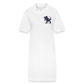 Dinosaure - Robe polo bio PAIGER Stanley/Stella Femme - blanc - Devant