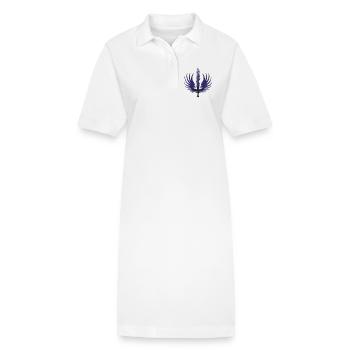 Nachtflügel Fackel Ranken - Stanley/Stella Frauen Bio-Polokleid PAIGER - Weiß - Vorne