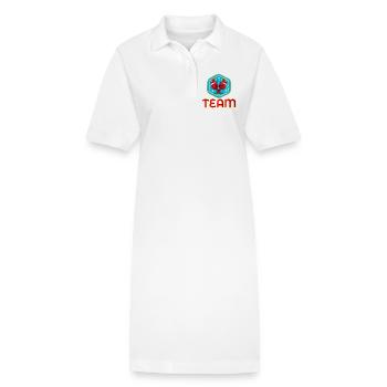 WEIHNACHTEN TEAM PADEL-TENNIS - Stanley/Stella Frauen Bio-Polokleid PAIGER - Weiß - Vorne