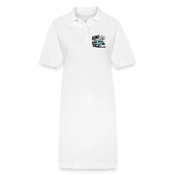Roi de la route - Robe polo bio PAIGER Stanley/Stella Femme - blanc - Devant