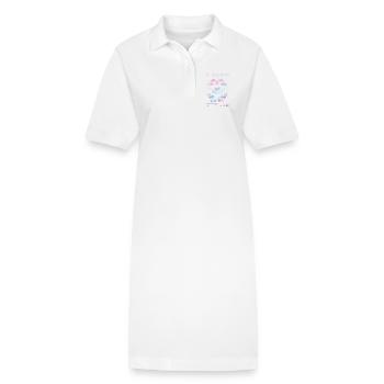 Soyez le changement – Transformation du papillon - Robe polo bio PAIGER Stanley/Stella Femme - blanc - Devant