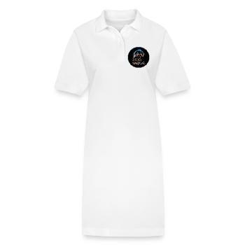 Magisches Hündchen - Stanley/Stella Frauen Bio-Polokleid PAIGER - Weiß - Vorne