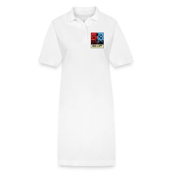 Conception de montgolfière - Robe polo bio PAIGER Stanley/Stella Femme - blanc - Devant