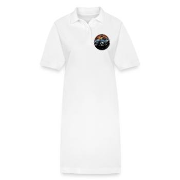 car_02 - Robe polo bio PAIGER Stanley/Stella Femme - blanc - Devant