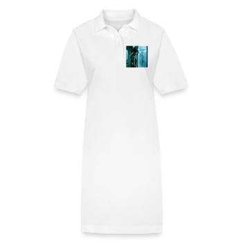 N-dless Nights: Gefangener Cyborg - Stanley/Stella Frauen Bio-Polokleid PAIGER - Weiß - Vorne