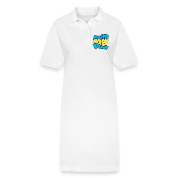 La foi plutôt que la peur - Robe polo bio PAIGER Stanley/Stella Femme - blanc - Devant