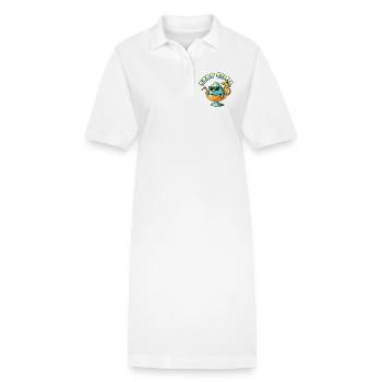 Bleib kühler Eisberg im Sommerglas - Stanley/Stella Frauen Bio-Polokleid PAIGER - Weiß - Vorne
