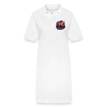 Belgrad Hauptstadt Serbien Silhouette Geschenk - Stanley/Stella Frauen Bio-Polokleid PAIGER - Weiß - Vorne