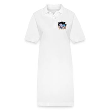 404: Sleep Not Found - Stanley/Stella PAIGER Organic Women’s Polo Dress - white - Front