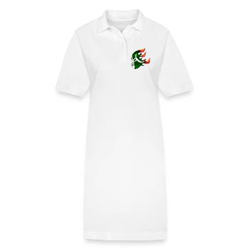 Drapeau du Pakistan - Pakistan - Ninja - Robe polo bio PAIGER Stanley/Stella Femme - blanc - Devant