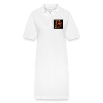 P – Magic Ornament with Phoenix - Stanley/Stella PAIGER Organic Women’s Polo Dress - white - Front