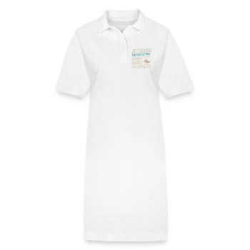 Jetski Argent Dans Le Bruit Et Sourire Citation - Robe polo bio PAIGER Stanley/Stella Femme - blanc - Devant