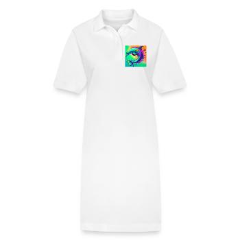 Delfin - Stanley/Stella Frauen Bio-Polokleid PAIGER - Weiß - Vorne