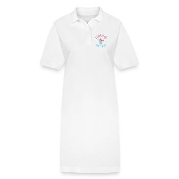 Happy birthday  - Robe polo bio PAIGER Stanley/Stella Femme - blanc - Devant