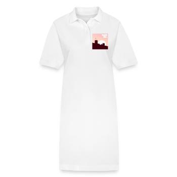 chercher - Robe polo bio PAIGER Stanley/Stella Femme - blanc - Devant