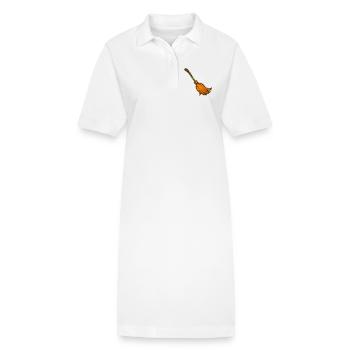 Magie du balai orange | Balais de sorcière pour Halloween - Robe polo bio PAIGER Stanley/Stella Femme - blanc - Devant