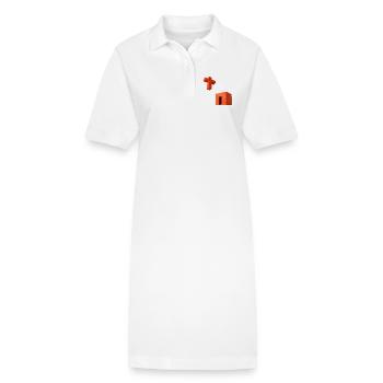 Crucifix Kaaba - Robe polo bio PAIGER Stanley/Stella Femme - blanc - Devant