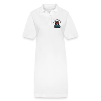 Réfléchissez avant de cliquer - Cybersécurité - Robe polo bio PAIGER Stanley/Stella Femme - blanc - Devant