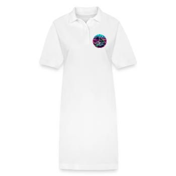 Disc-jockey - Robe polo bio PAIGER Stanley/Stella Femme - blanc - Devant