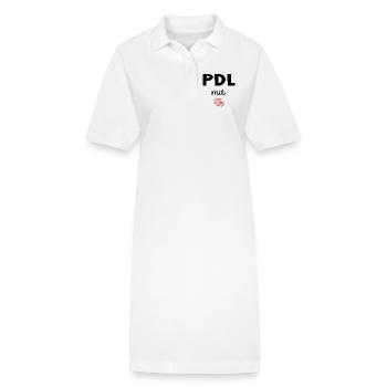 PDL Gestion des services de soins infirmiers avec cœur - Robe polo bio PAIGER Stanley/Stella Femme - blanc - Devant