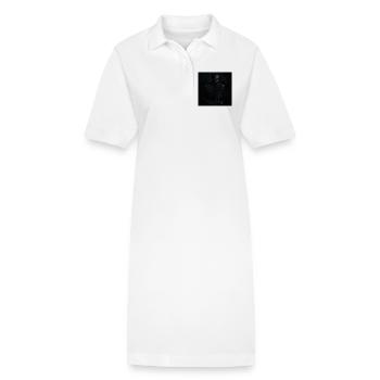 Saxophone nocturne en noir profond - Robe polo bio PAIGER Stanley/Stella Femme - blanc - Devant