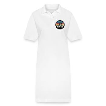Rois de la gravité : Conquérir la Montagne - Robe polo bio PAIGER Stanley/Stella Femme - blanc - Devant
