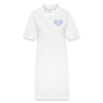 Cancer de l’œsophage Survivant du cancer de la chimiothérapie - Robe polo bio PAIGER Stanley/Stella Femme - blanc - Devant