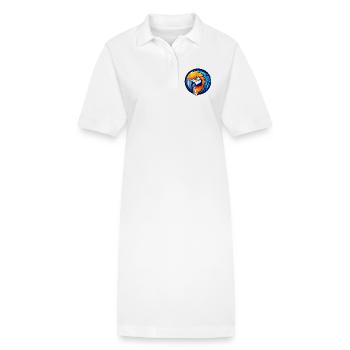 Tropical Parrot Esports Mascot Logo - Stanley/Stella PAIGER Organic Women’s Polo Dress - white - Front